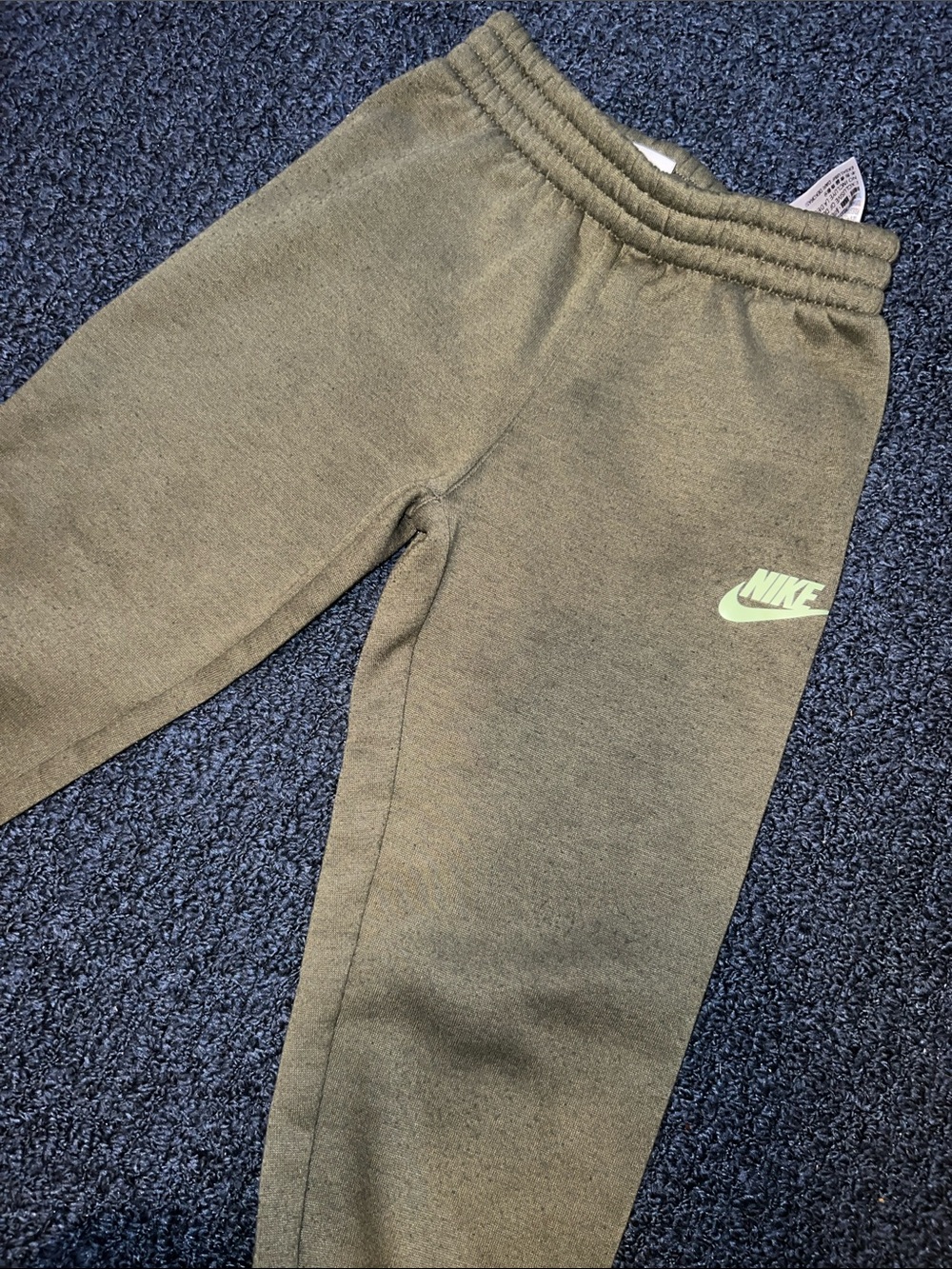 Nike Mixed Logo Hoodie, Sweatpants & Long Tee - Olive & beige - Picture 5 of 9